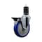 Service Caster 5'' Blue Poly Swivel 1-5/8'' Expanding Stem Caster with Brake SCC-EX20S514-PPUB-BLUE-PLB-158 - alternate 1